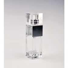 Chine verre bouteille de parfum avec couvercle transparent fabricant
