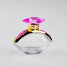China glass perfume bottle with pink lid manufacturer
