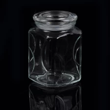 China glass storage jar with stainless steel lid manufacturer