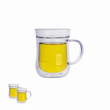 Chiny glass tea cups with handle producent
