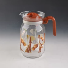 Cina glass water jug with lid produttore