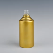 China glass wine bottle with golden color manufacturer