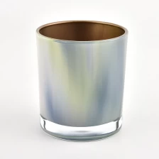 porcelana recipientes de vidrio de gradiente para velas con decoración del hogar fabricante