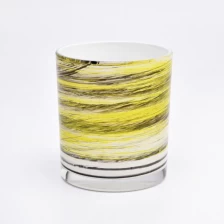 Chiny Ręcznie robione 10 uncji kolorowy szklany słoik świec do hurtowni wystroju domu producent