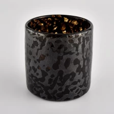 China Material colorido feito artesanal frasco de vela de vidro manchado 10oz fabricante