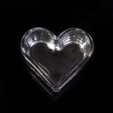 China heart shape glass tealight candle holder manufacturer