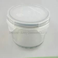 China heat resistant borosilicate glass food container manufacturer