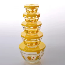 China heat  resistant glass bowl set manufacturer