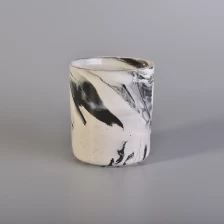 中国 家居装饰10盎司黑色陶瓷蜡烛罐 制造商
