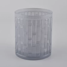 Chine décoration intérieure pot de bougie en verre gaufré 6 oz fabricant
