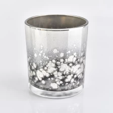 China home decor antique silver glass candle jar manufacturer