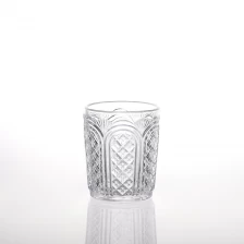China Decoração de casa gravada cristal vidro vela jarra fabricante