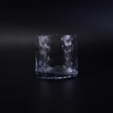 Chine Décor à la maison gravé bord verre bougie jar fabricant