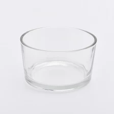 China home decor glass flat candle holder manufacturer