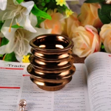 porcelana la decoración del hogar lustre de oro esmalte titular de la vela de cerámica fabricante