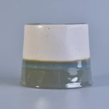 China home decor hand made paint ceramic candle jar manufacturer