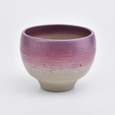 Cina portacandele rotondo in ceramica per la decorazione domestica produttore