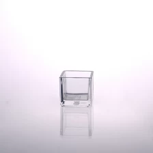 China home decor square glass candle holders manufacturer