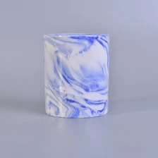 China home decor tall marble ceramic candle jar manufacturer