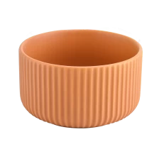 中国 家庭装饰温暖的桃子Strifier陶瓷蜡烛罐 制造商