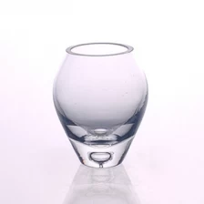 China home decoration clear glass candle holder manufacturer