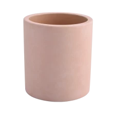 Cina hot sales pink cement candle container produttore