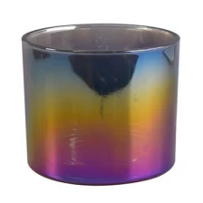 China iridescence large candle jar manufacturer