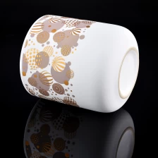 porcelana Garca de vela de cerámica de gran capacidad con calcomanías al por mayor fabricante