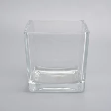 中国 大きなガラスの正方形のガラスキャンドルホルダー メーカー
