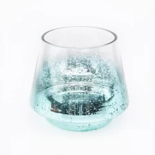 porcelana tarro de vela de vidrio de mercurio azul claro fabricante
