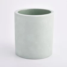 中国 蜡烛制作的轻的绿色混凝土容器 制造商