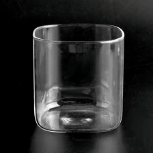 Chine Borosilicate léger en verre bougeur de bougie en verre carré fabricant