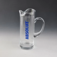 China logo printing transparent glass water jugs manufacturer