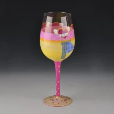 China love painted martini glass manufacturer