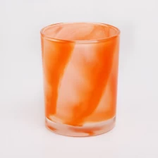 porcelana luxury 8oz rainbow effect glass candle holders fabricante