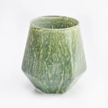 China luxury  art painting green glass candle holder  supplier manufacturer