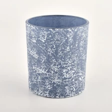 中国 豪华蓝色玻璃蜡烛罐批发 制造商