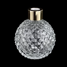 China luxury diamond reed diffuser glass bottle with cap Home Fragrance manufacturer