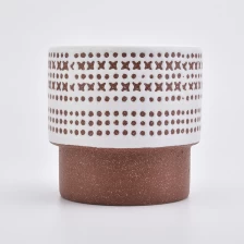 porcelana tarro de vela de cerámica vacía de lujo fabricante