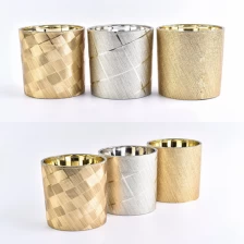 China frasco de vela de vidro de luxo com manga de couro fabricante
