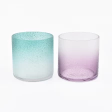 China luxury gradient glass candle holders manufacturer