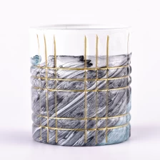 China Luxo novo padrão de velas de vidro para decoração de casa por atacado fabricante