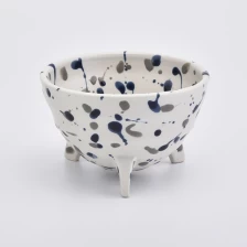 China luxury speckle ceramic candle bowl manufacturer
