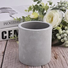 China luxury thick cylinder concrete candle holder manufacturer
