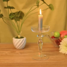 China 2016 crystal glass candlestick for table decor manufacturer