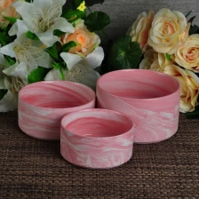 Cina Portacandele in ceramica effetto marmo candela vaso produttore
