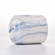 Chine Boîte de bougie en céramique de motif en marbre avec en gros décoratif à la maison fabricant