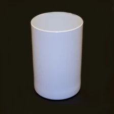 China matte white glass candle holders wholesale manufacturer