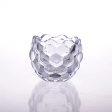 China new clear glass candle holder manufacturer