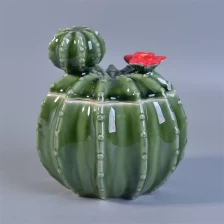 中国 新しい装飾小さなセラミックサボテンの花瓶 メーカー